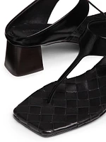 Marella 45MM Leather Block-Heel Sandals