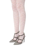 Rockstud Pumps Pied-De-Poule Fabric 100MM
