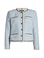 Lark Collarless Tweed Jacket