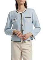 Lark Collarless Tweed Jacket