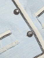 Lark Collarless Tweed Jacket