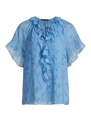 Prism Floral Ruffled Blouse