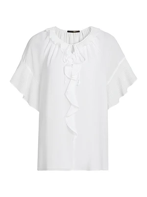 Vale Ruffled Chiffon Blouse
