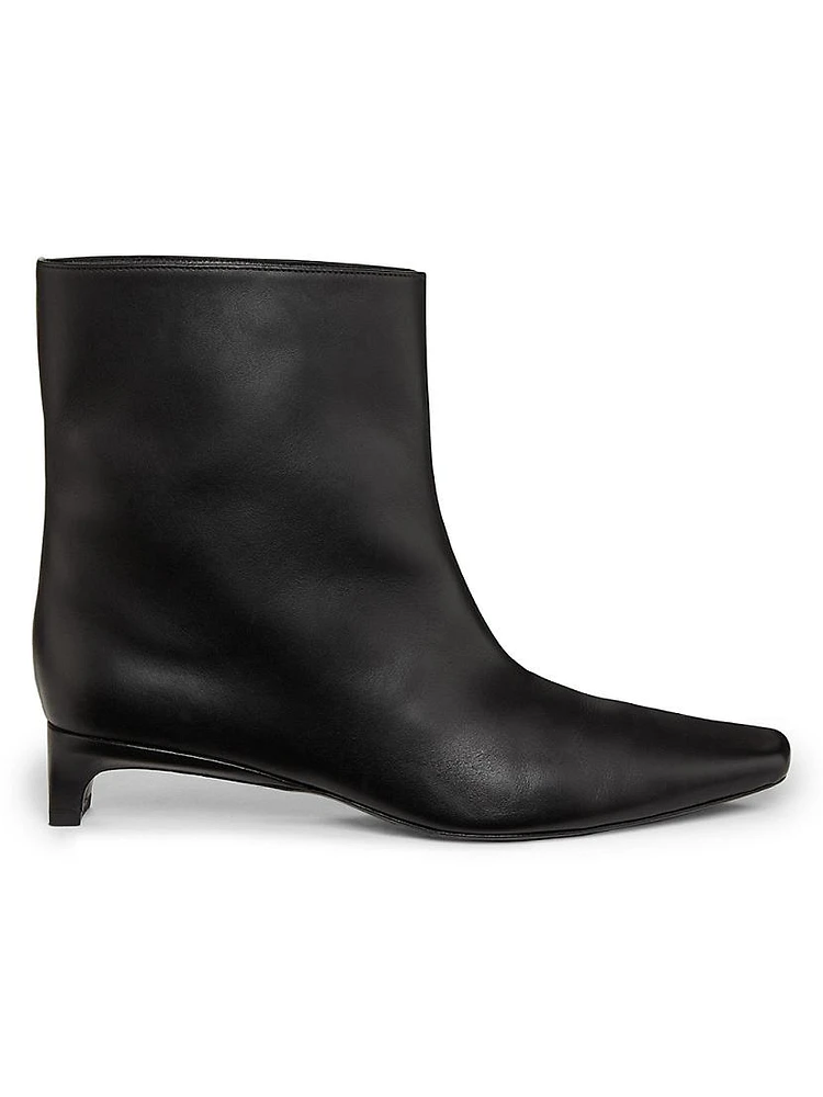 Celine 35MM Leather Ankle Boots
