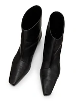 Celine 35MM Leather Ankle Boots