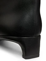 Celine 35MM Leather Ankle Boots