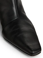 Celine 35MM Leather Ankle Boots