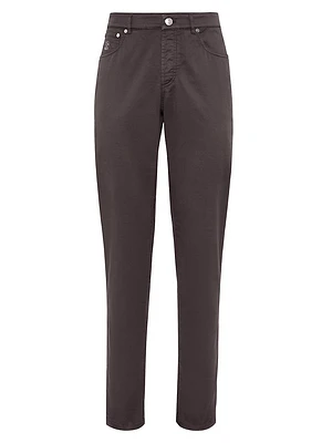 Garment Dyed Italian Fit Five Pocket Trousers