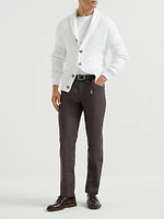 Garment Dyed Italian Fit Five Pocket Trousers
