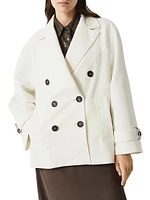 Cotton and Linen Cavalry Peacoat