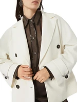 Cotton and Linen Cavalry Peacoat