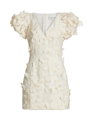 Scarlett Butterfly Appliqué Minidress