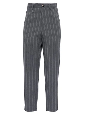 Cotton Double Stripe Leisure Fit Trousers