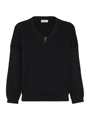 Cotton English Rib Sweater