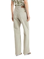 Dyed Denim Contemporary Loose Trousers