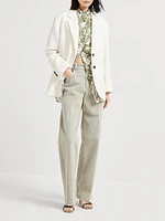 Dyed Denim Contemporary Loose Trousers