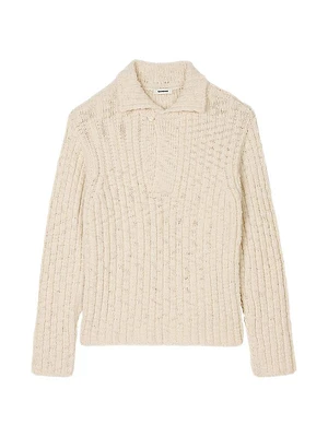 Chunky Knit Polo Neck Jumper