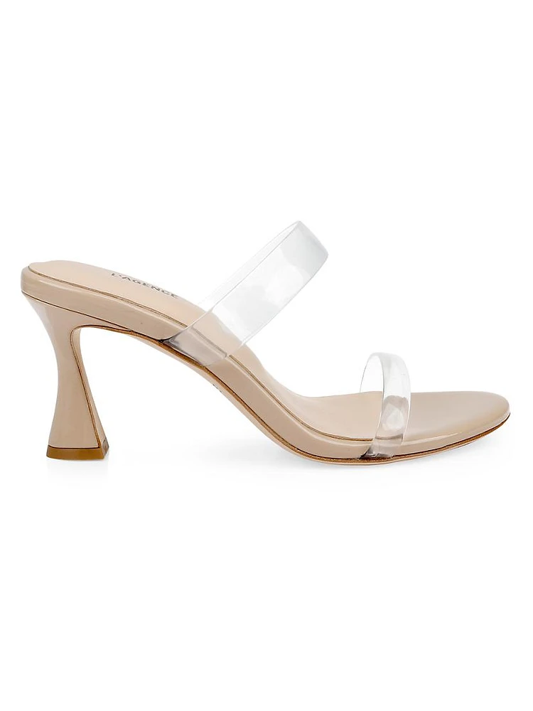 Idalie 80MM Transparent Strappy Slip-On Sandals