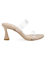 Idalie 80MM Transparent Strappy Slip-On Sandals