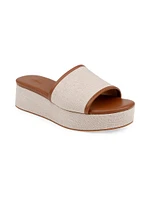 Inaya 50MM Cotton Platform Slip-On Sandals