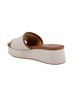 Inaya 50MM Cotton Platform Slip-On Sandals