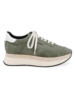 Ivone Suede & Nylon Platform Sneakers