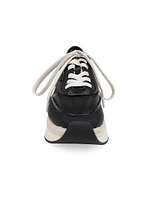 Iris Mesh & Leather Platform Sneakers