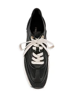 Iris Mesh & Leather Platform Sneakers