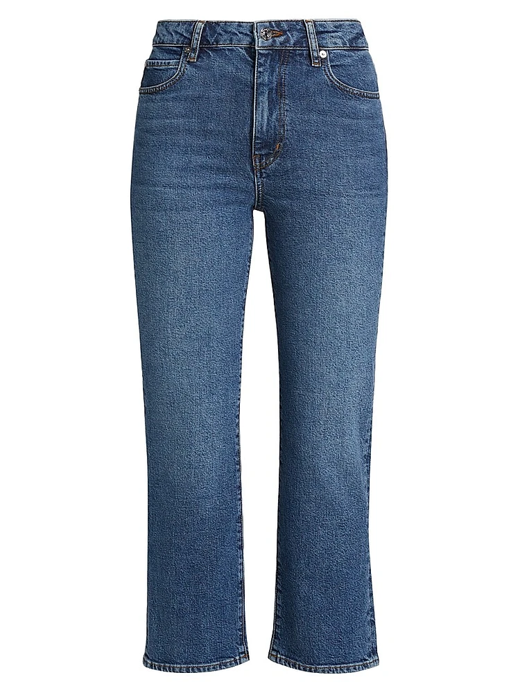 Ruler Crop Mid-Rise Jeans