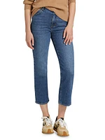 Ruler Crop Mid-Rise Jeans