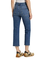 Ruler Crop Mid-Rise Jeans