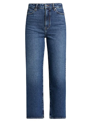 Wide Mid-Rise Jeans