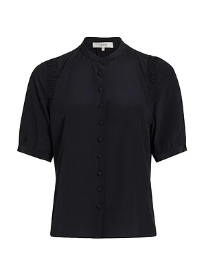 The Silk Gathered Top