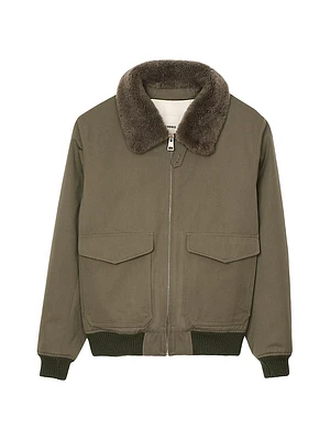 Shearling Collar Jacket