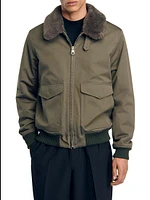 Shearling Collar Jacket