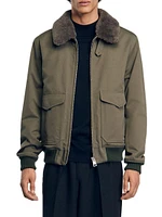 Shearling Collar Jacket