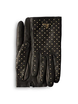 Studded Nappa Leather Gloves