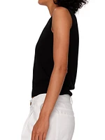 Sleeveless Knit Crewneck Top