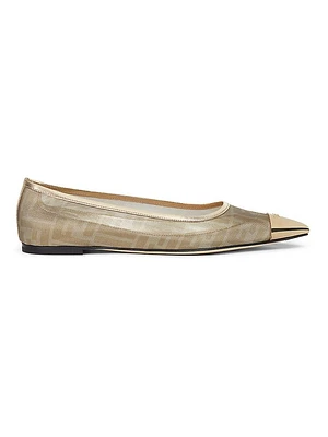 Colibri FF Logo Mesh Ballet Flats