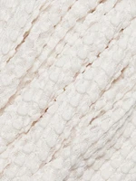 The Popcorn Textured Cotton-Blend Top