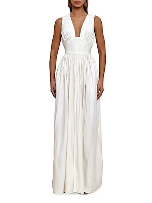 Rexi Cotton-Blend Maxi Dress
