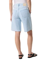 The McKenna Tailored Textured Cotton Shorts