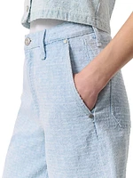 The McKenna Tailored Textured Cotton Shorts
