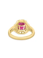 18K Yellow Gold, Ruby & 1.07 TCW Diamond Ring