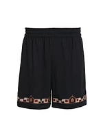 Zilan Embroidered Cotton Shorts