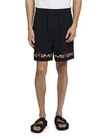 Zilan Embroidered Cotton Shorts
