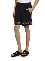 Zilan Embroidered Cotton Shorts
