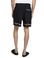 Zilan Embroidered Cotton Shorts