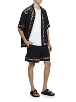 Zilan Embroidered Cotton Shorts