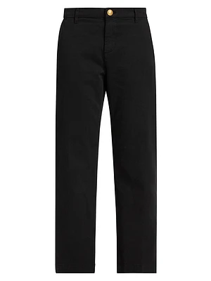 Hope Stretch-Cotton Straight-Fit Pants